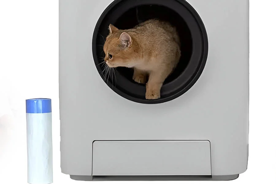 small automatic litter box