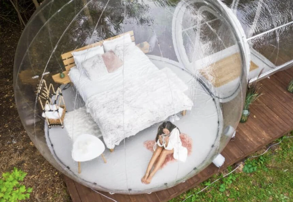 outdoor garden bubble tent