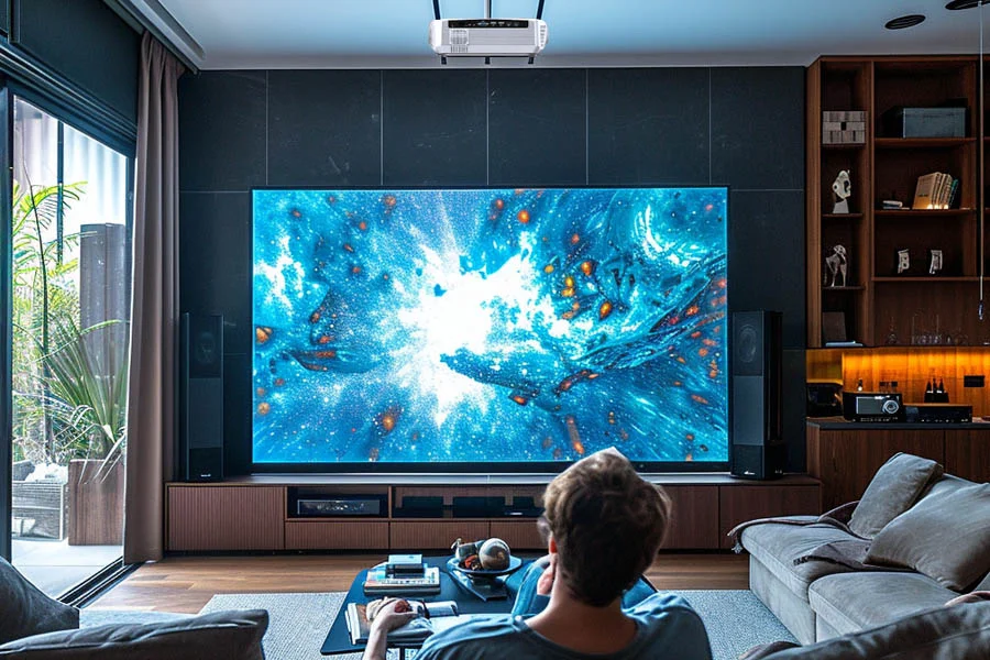 home cinema with projector